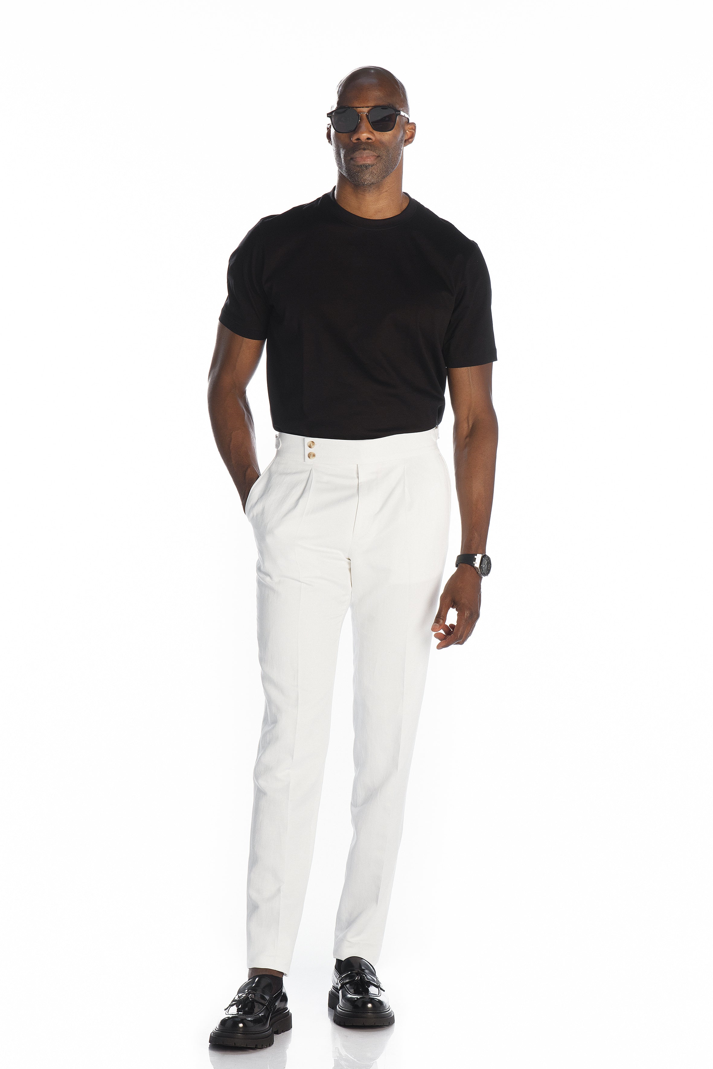 Pantalon Rafi blanc
