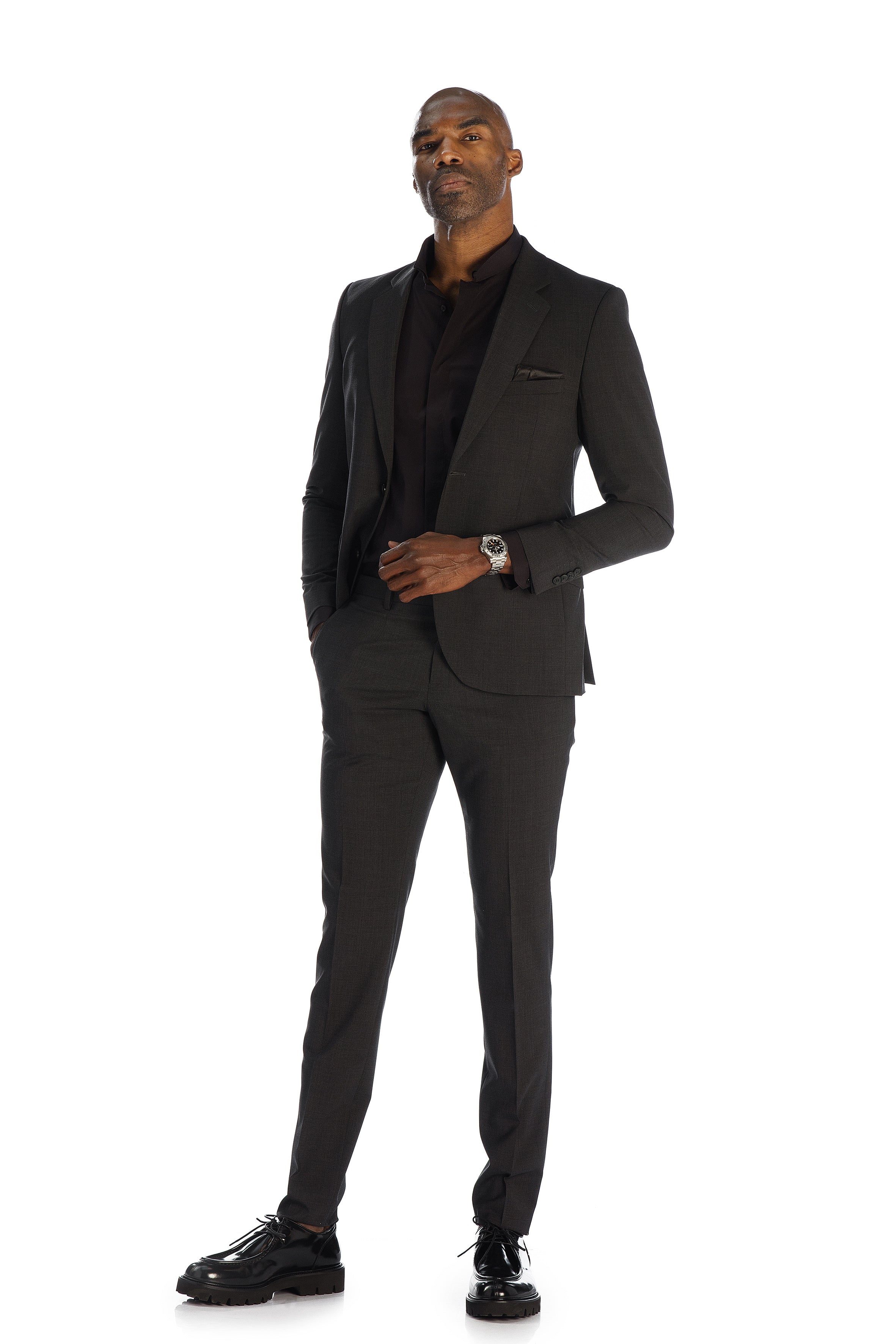 Costume Mickael gris anthracite