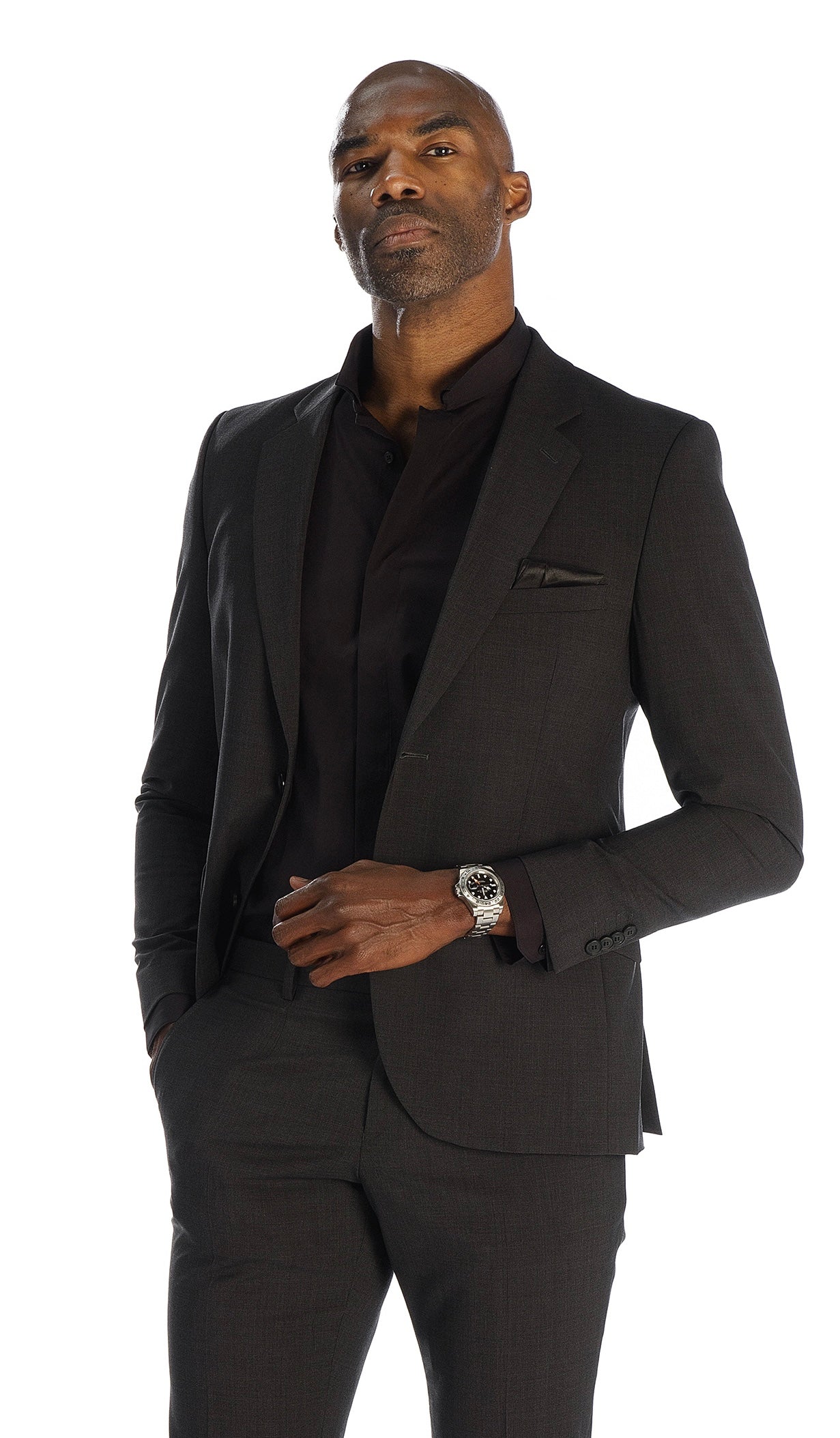 Costume Mickael gris anthracite