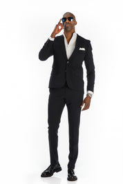 Costume James marine 2 pièces