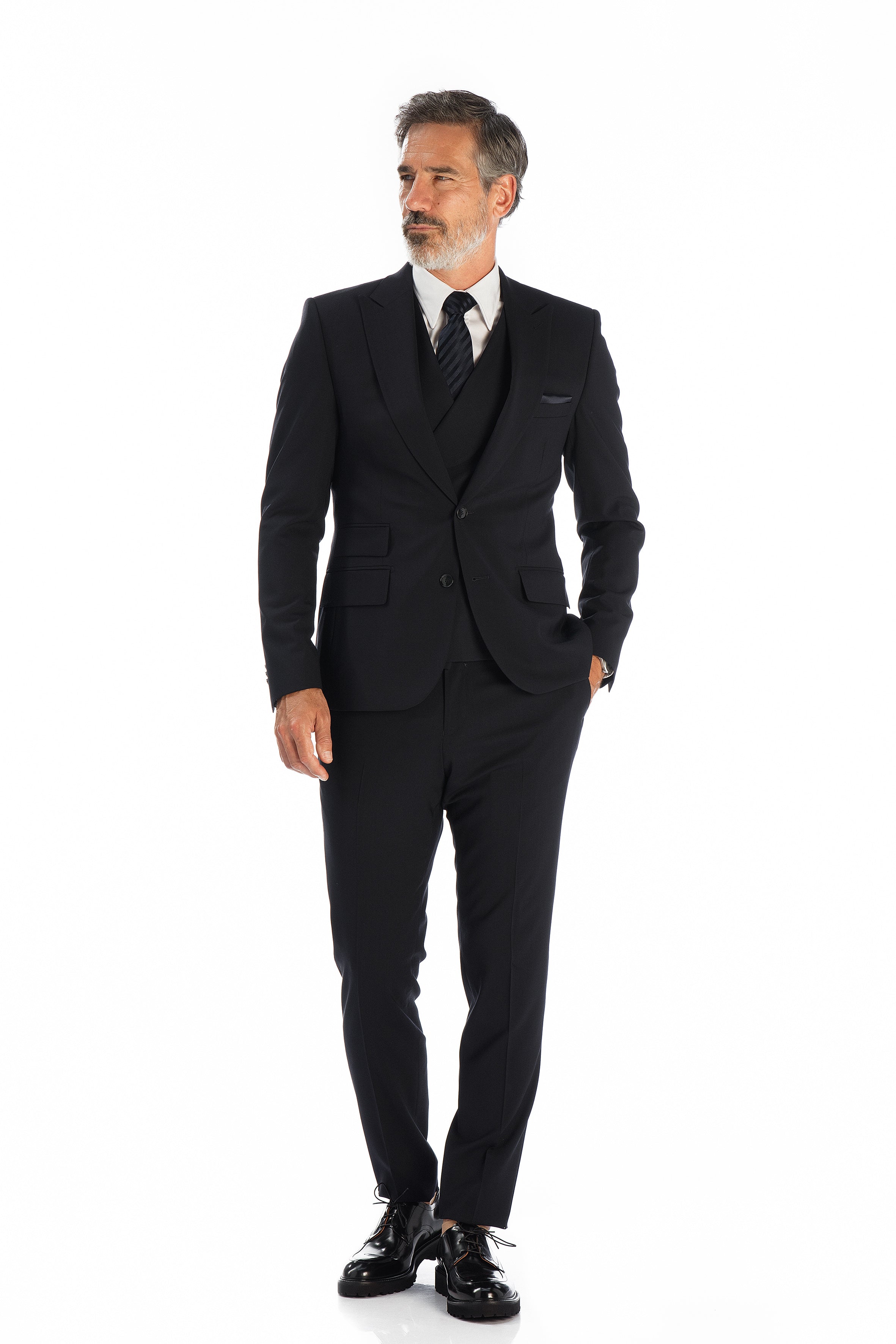 Costume James marine  3 pièces
