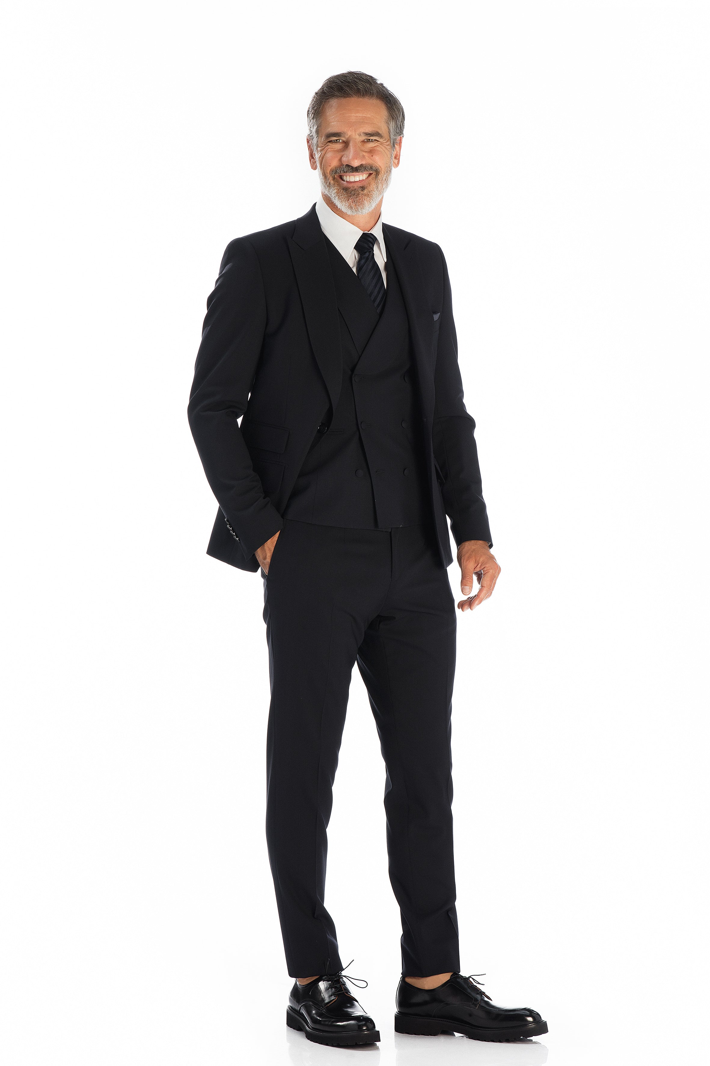 Costume James marine  3 pièces