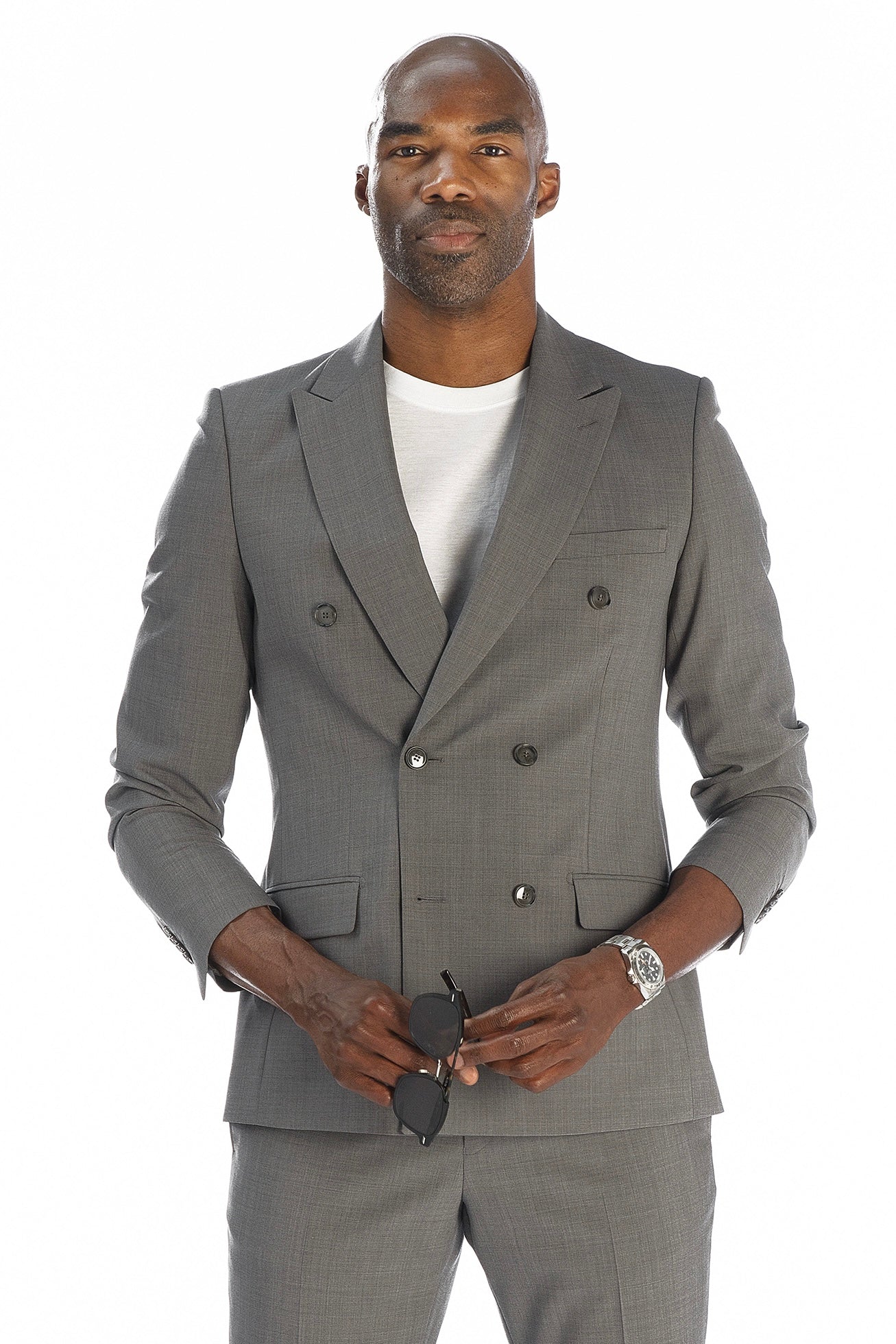 Costume croisé Meo gris