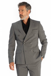 Costume croisé Meo gris