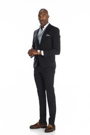 Smoking Tom à pois marine