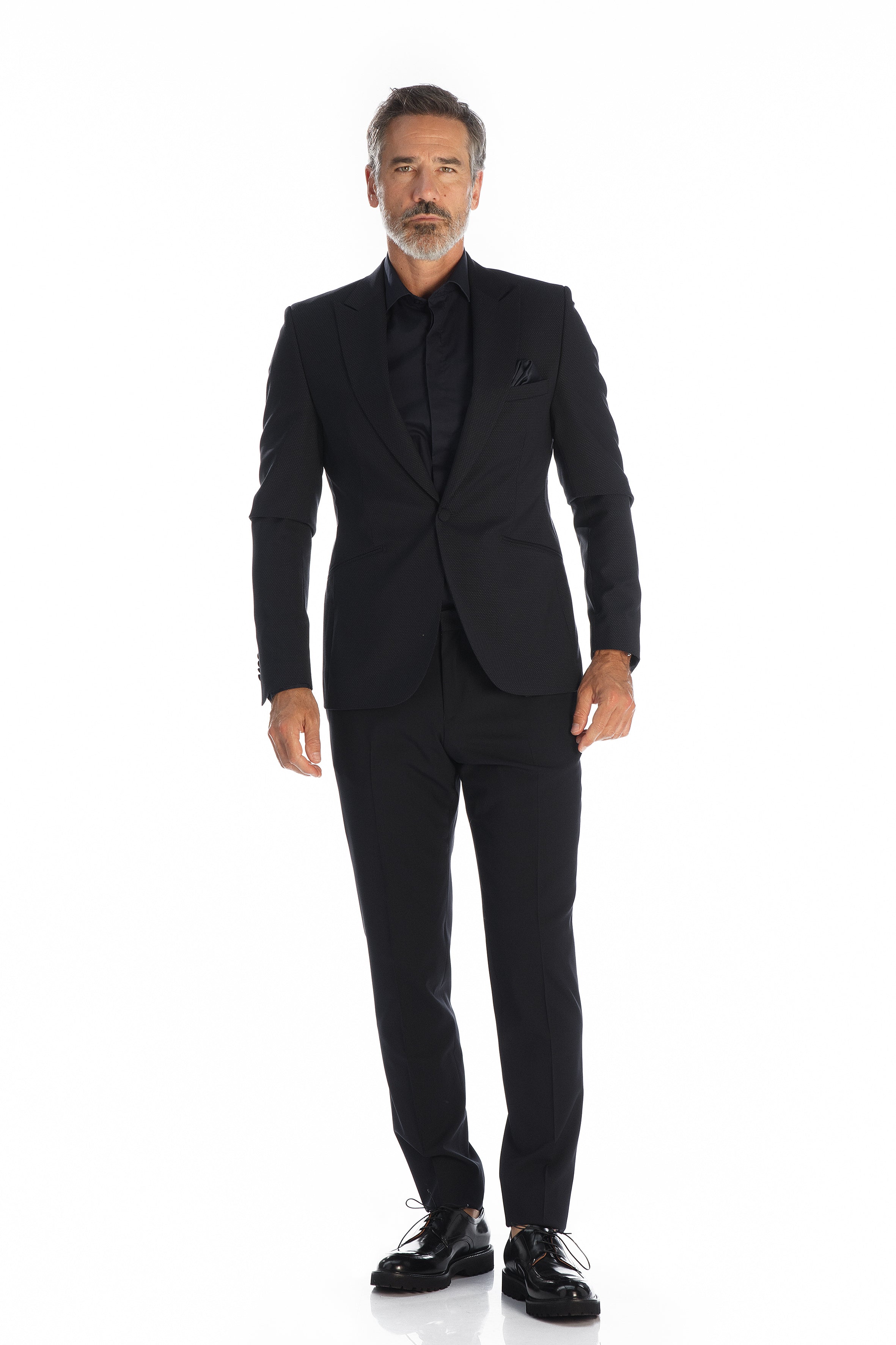 Smoking Tom à pois marine