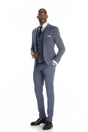 Costume James bleu lavande 3 pièces
